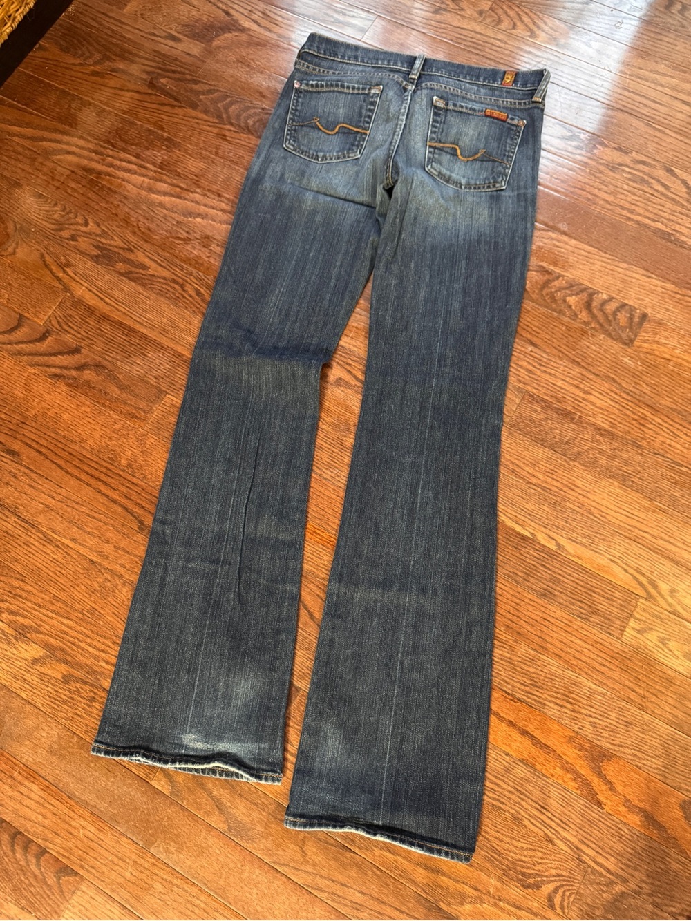 7 For All Mankind Dark Blue Flare Jeans